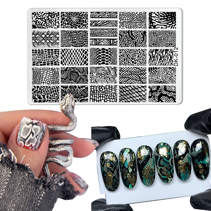 Nail Art Zebra Design - Animal Image Snake Leopard Nail Stamping