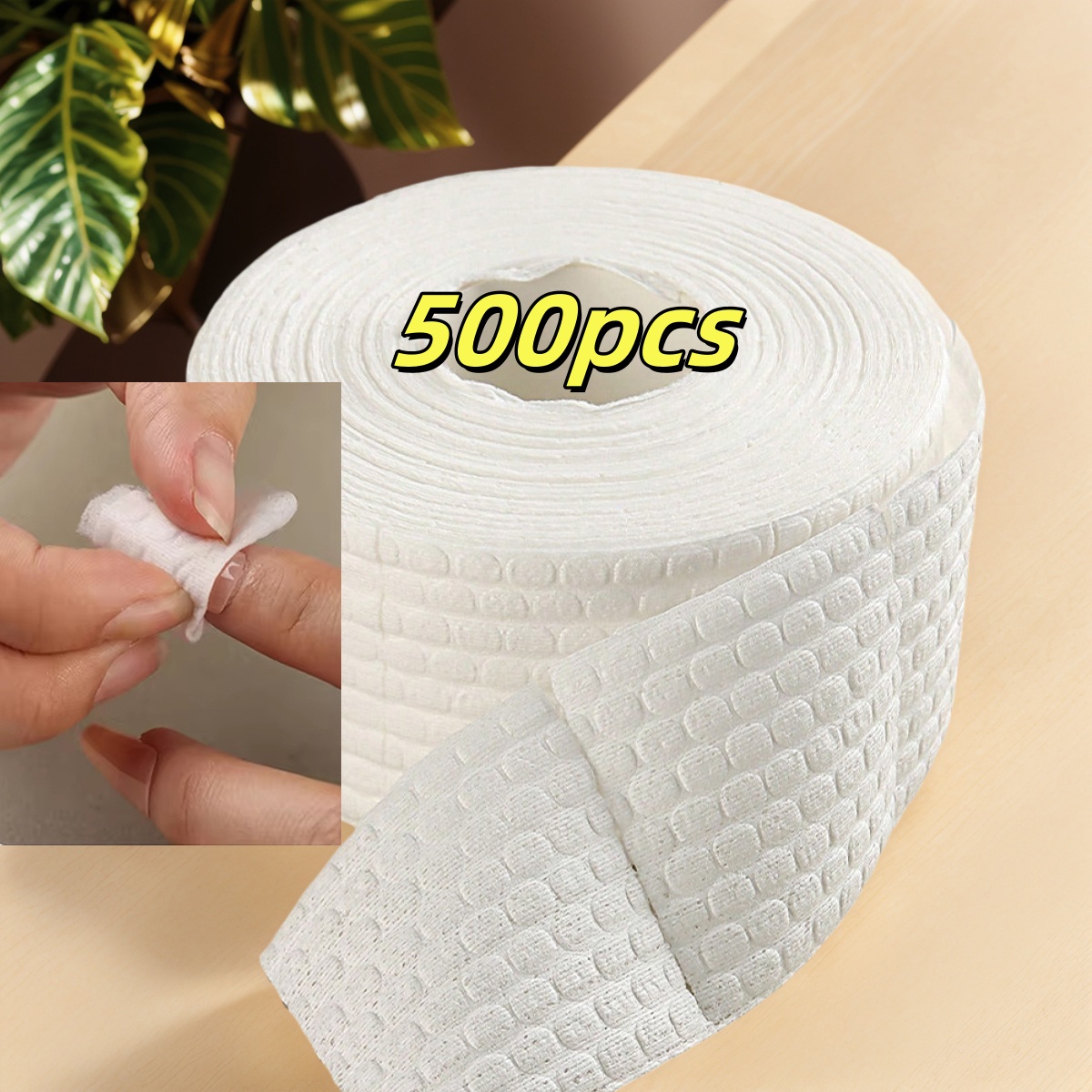 Nail Art Remove - 300/500Pcs/Roll Nail Cotton Wipes UV Gel
