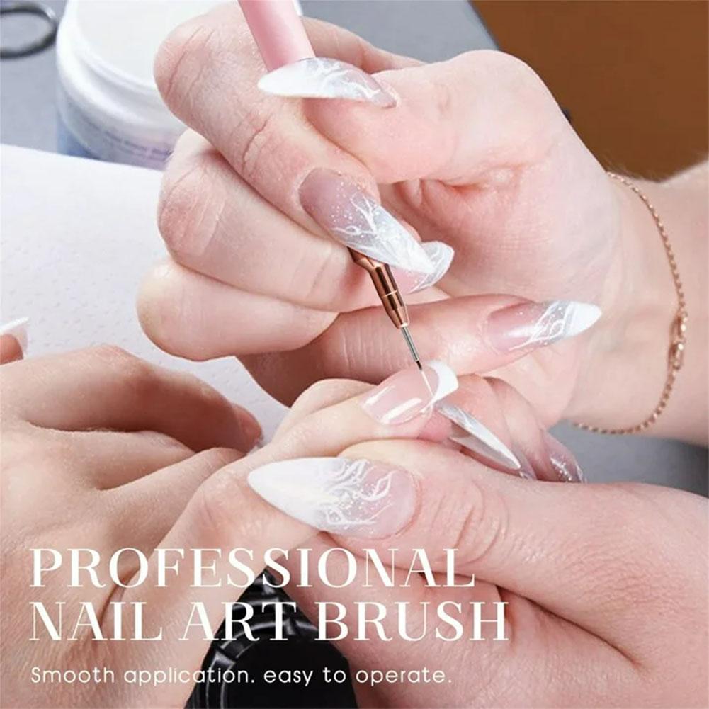 5PCS Nail Art Liner Brush Set  - مراجعة Nail Gel Polish Set وسعره