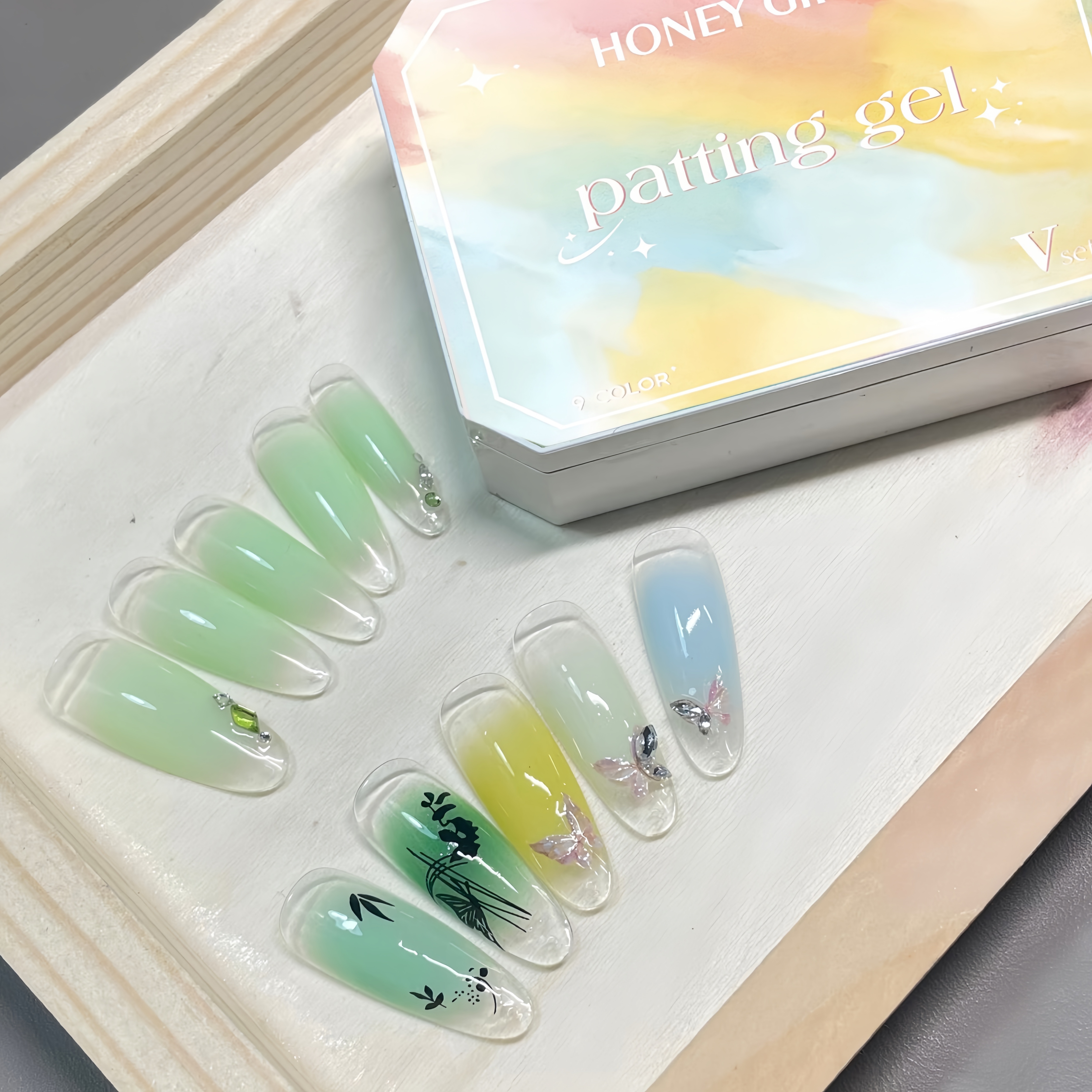9-color solid nail polish,Bean - مراجعة Nail Art Painting وسعره