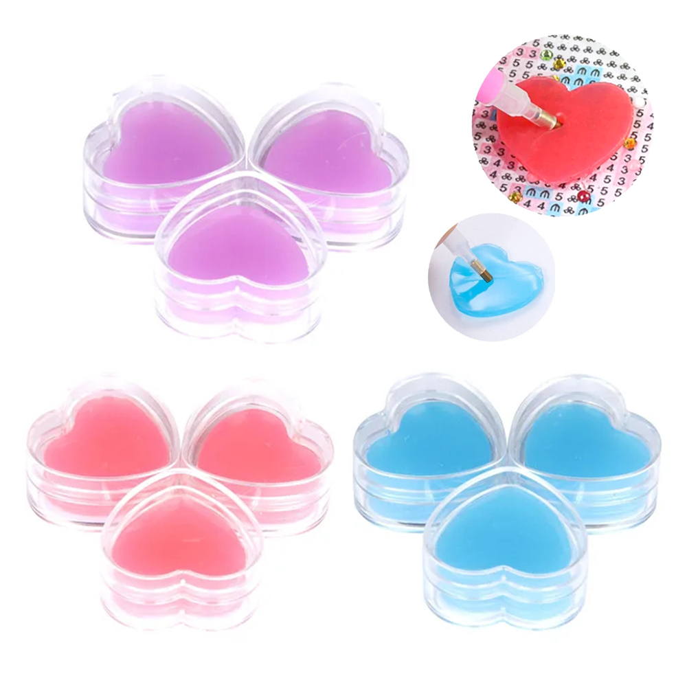3/6pcs Heart-Shape Diamond Pai - مراجعة Nail Art Painting وسعره