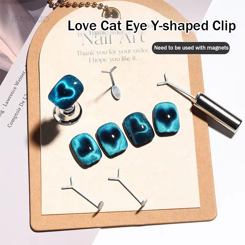 Y-shaped Love Heart Magnetic S - مراجعة Nail Art Love وسعره