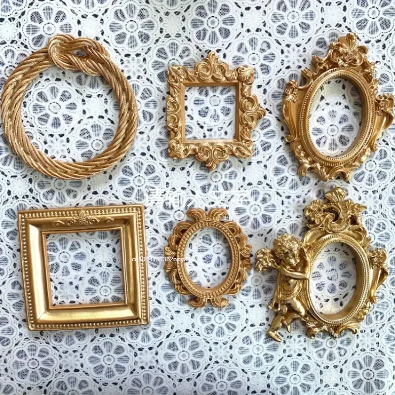 INS Gold Silver Retro Photo Fr - مراجعة Nail Art Foto وسعره
