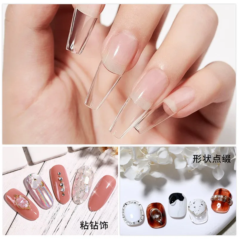 3pcs/set Solid Nail Tips Gel S - مراجعة Nail Gel Polish Set وسعره
