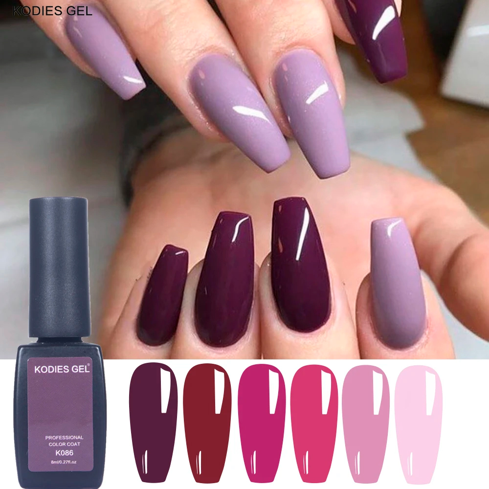 KODIES GEL Nail Polish UV/LED  - مراجعة Nail Art Red Wine وسعره
