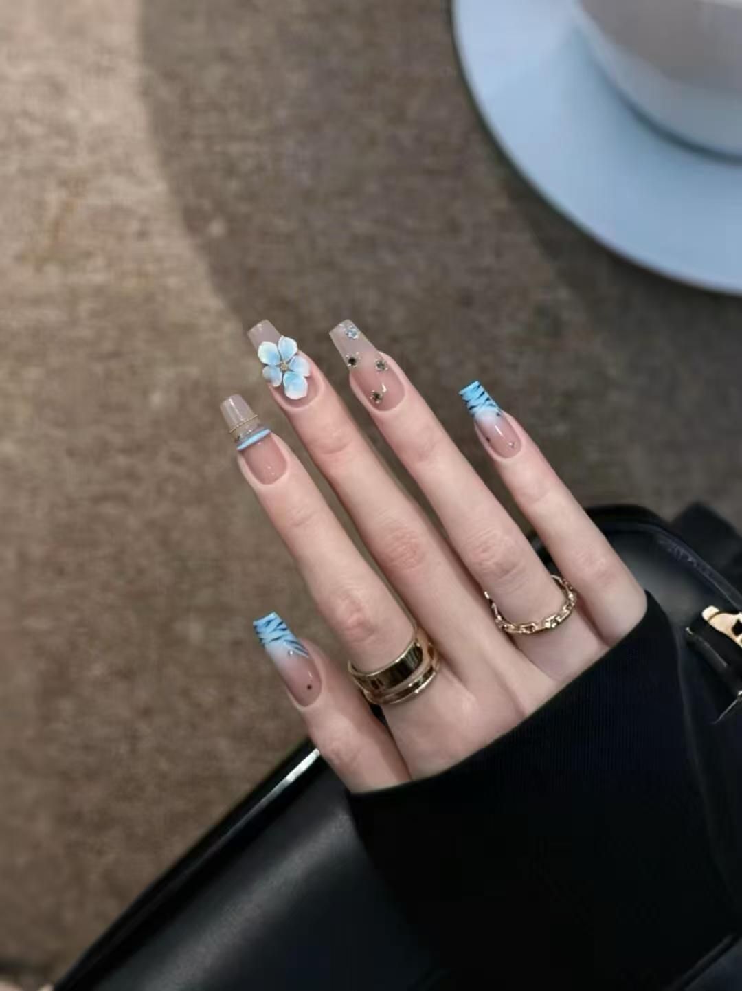 10pcs Handmade Middle Press On - مراجعة Nail Art Zebra Design وسعره