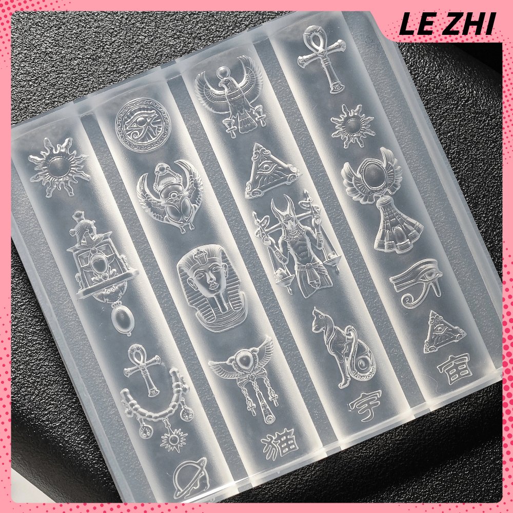 1Pcs Vintage Egyptian Style 3D - مراجعة Nail Art Queen وسعره
