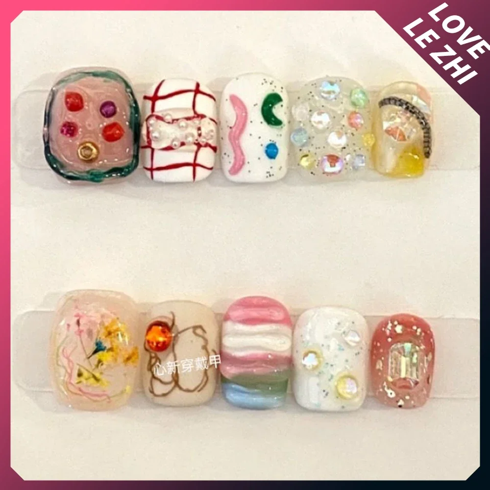 10Pcs Diy Creativity Funny Mas - مراجعة Nail Art Love وسعره