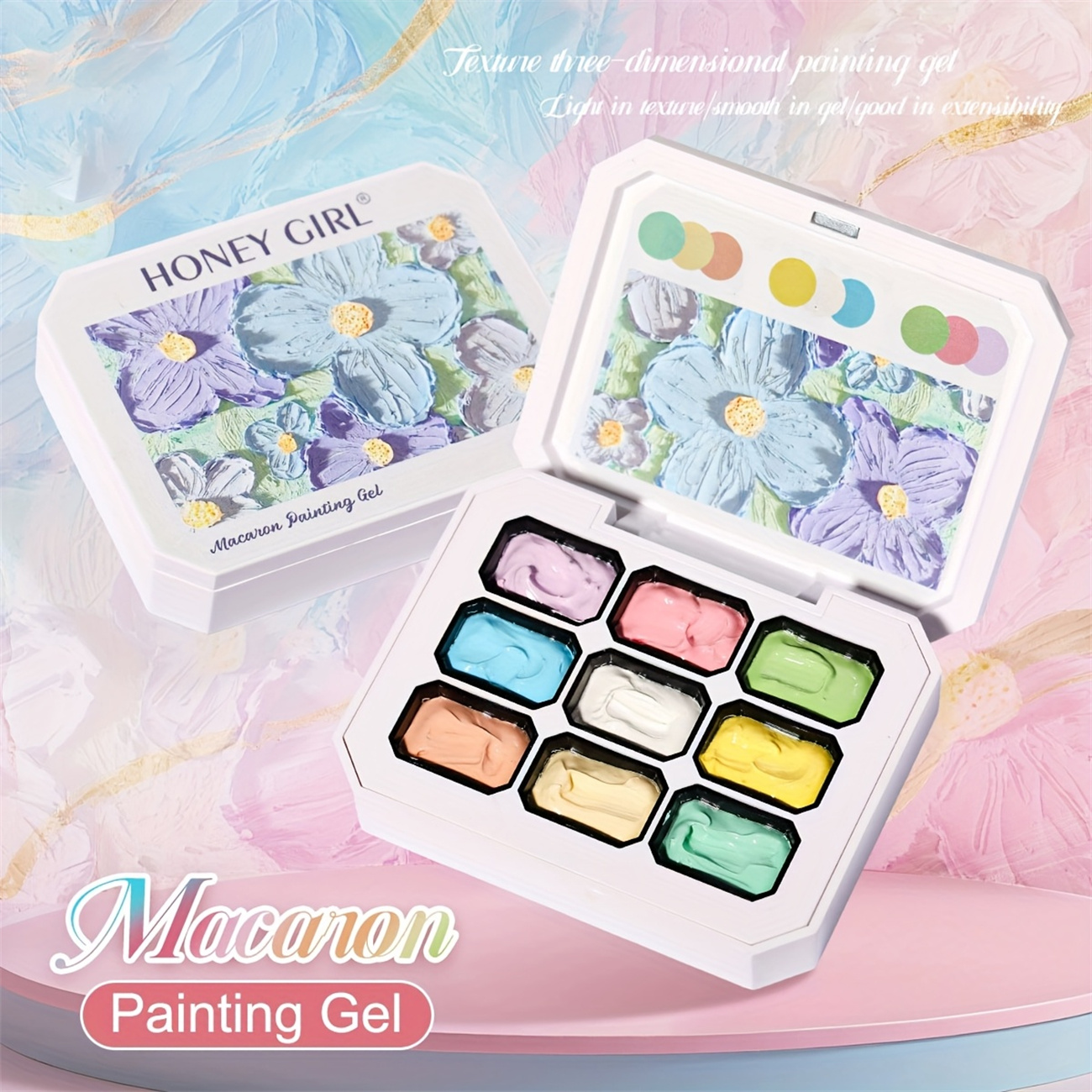 1pc 9-color Makaron solid nail - مراجعة Nail Art Painting وسعره
