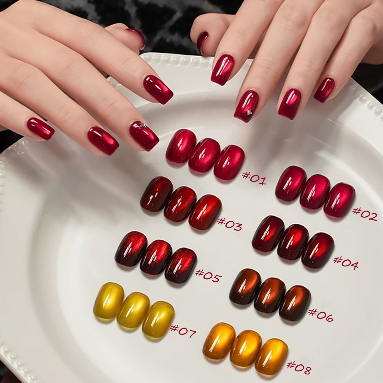 1pcs PSK 2026 New Lucky Red Ca - مراجعة Nail Art Red Wine وسعره