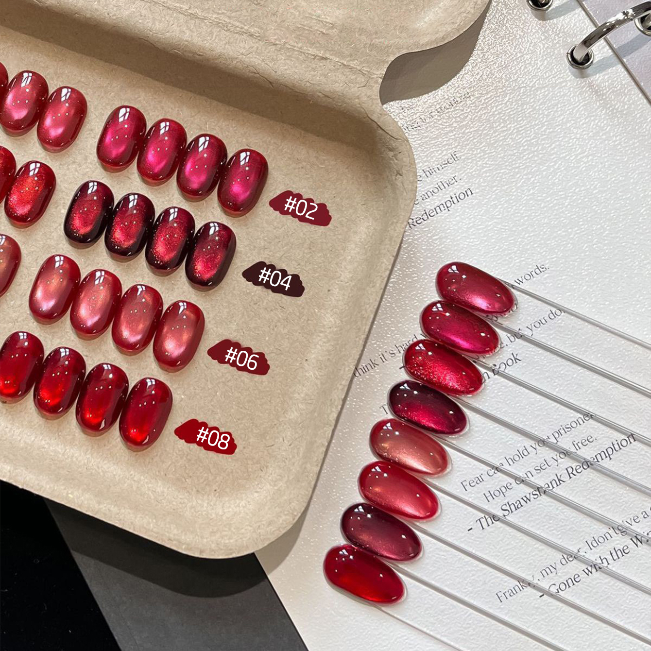 MIANEL 10ML Lucky Red Cat Eye  - مراجعة Nail Art Red Wine وسعره