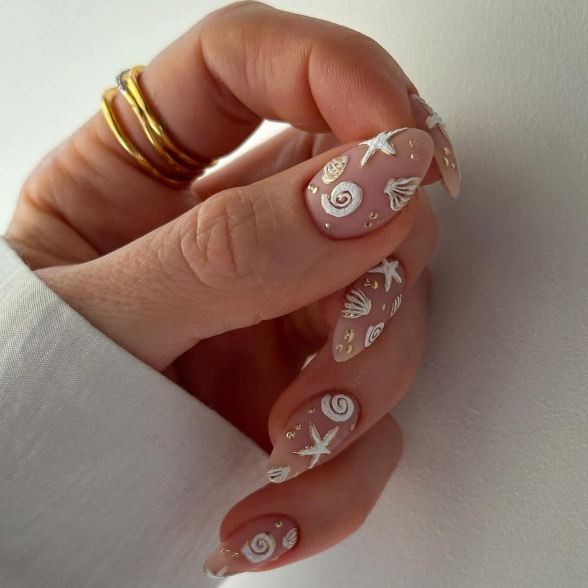 24pcs Short Almond Press on Na - مراجعة Nail Art Oval وسعره