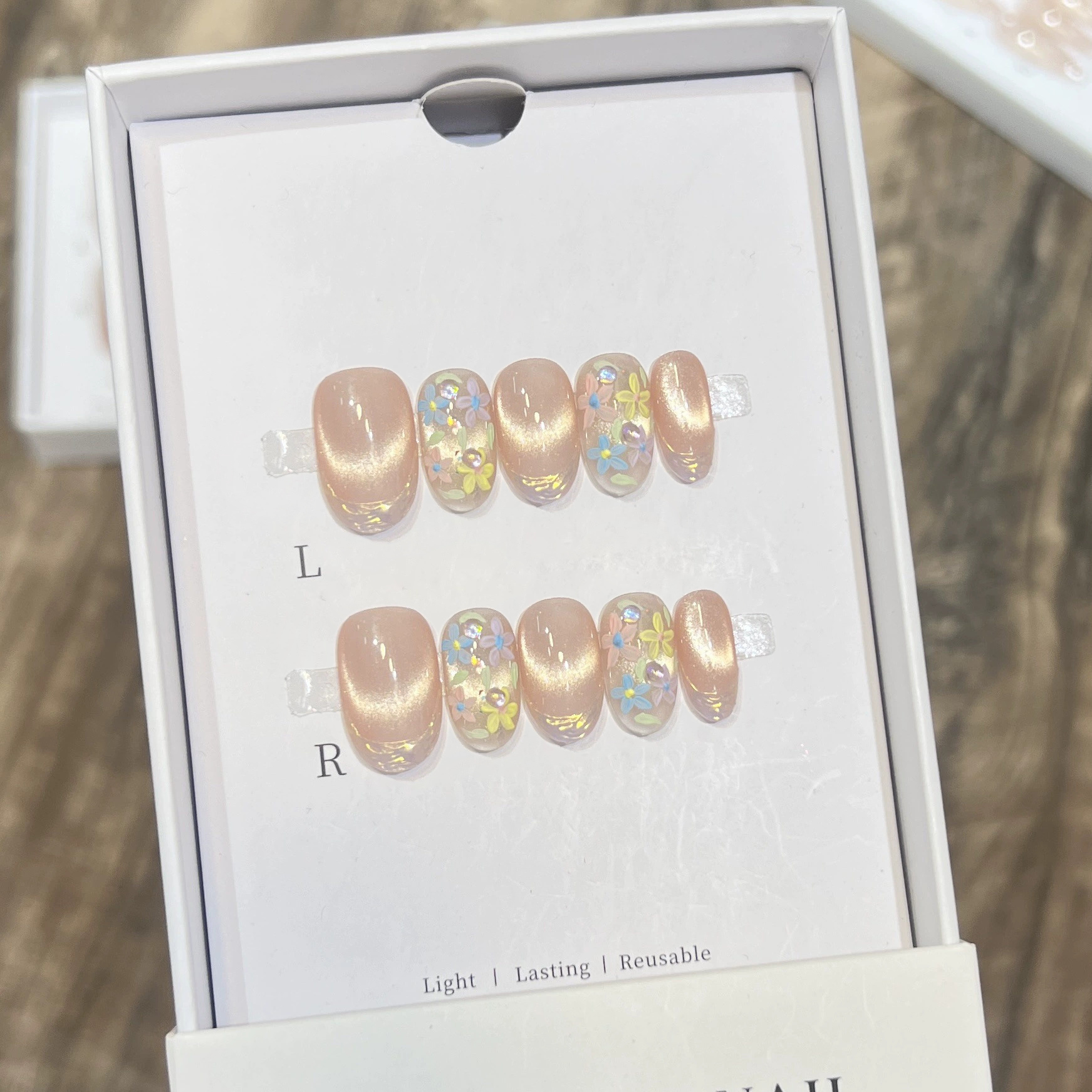 10Pcs Short Oval Pink 3D Bow F - مراجعة Nail Art Love وسعره