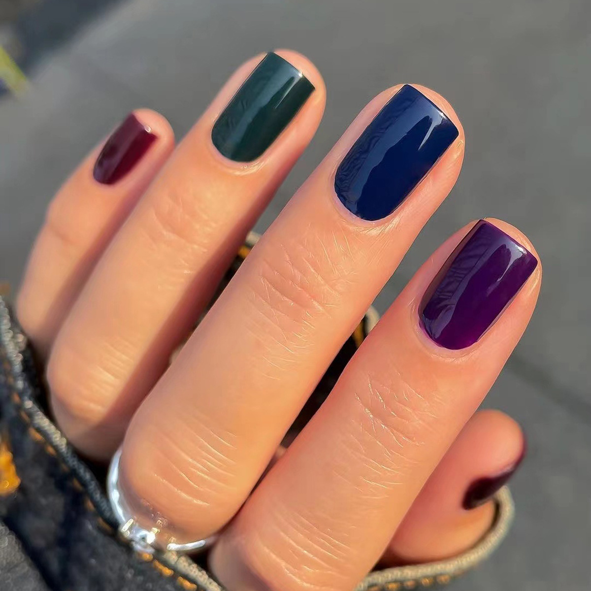 24pcs Wine Red Full Cover Nail - مراجعة Nail Art Red Wine وسعره