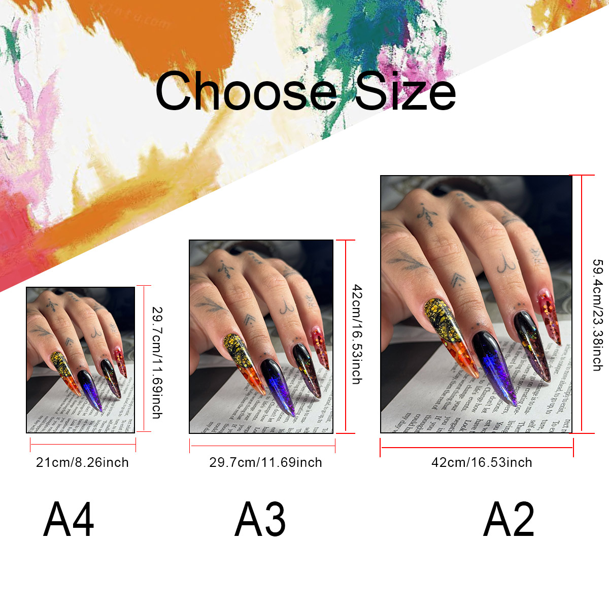 custom photo 1pcs HD printing  - مراجعة Nail Art Painting وسعره
