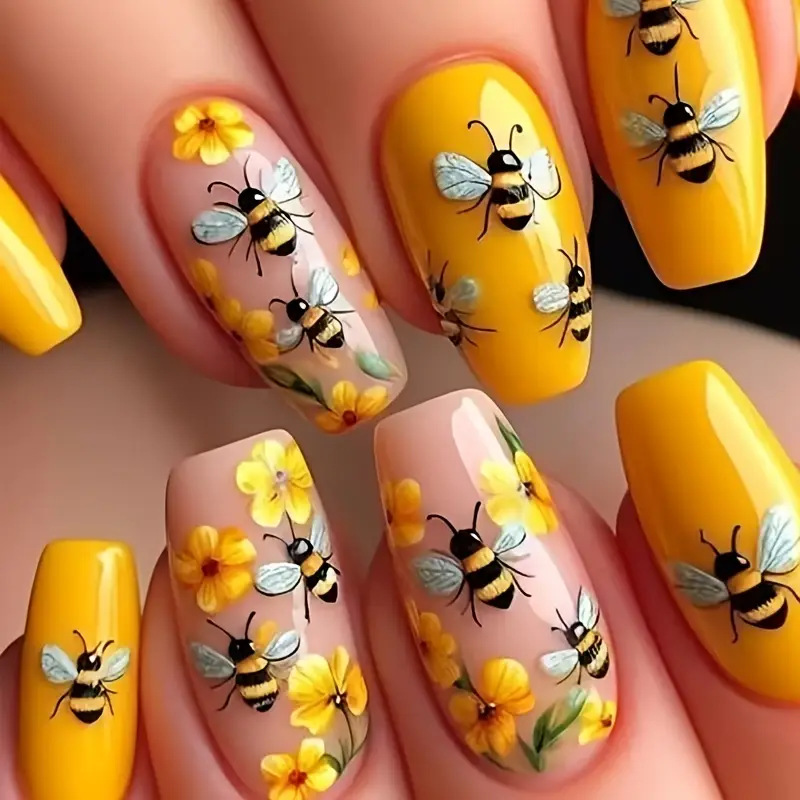 24PCS Nude Press on Nails Shor - مراجعة Nail Art Love وسعره