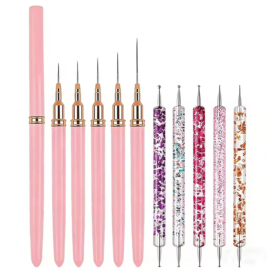 Dual-ended Acrylic Nail Art Br - مراجعة Nail Gel Polish Set وسعره