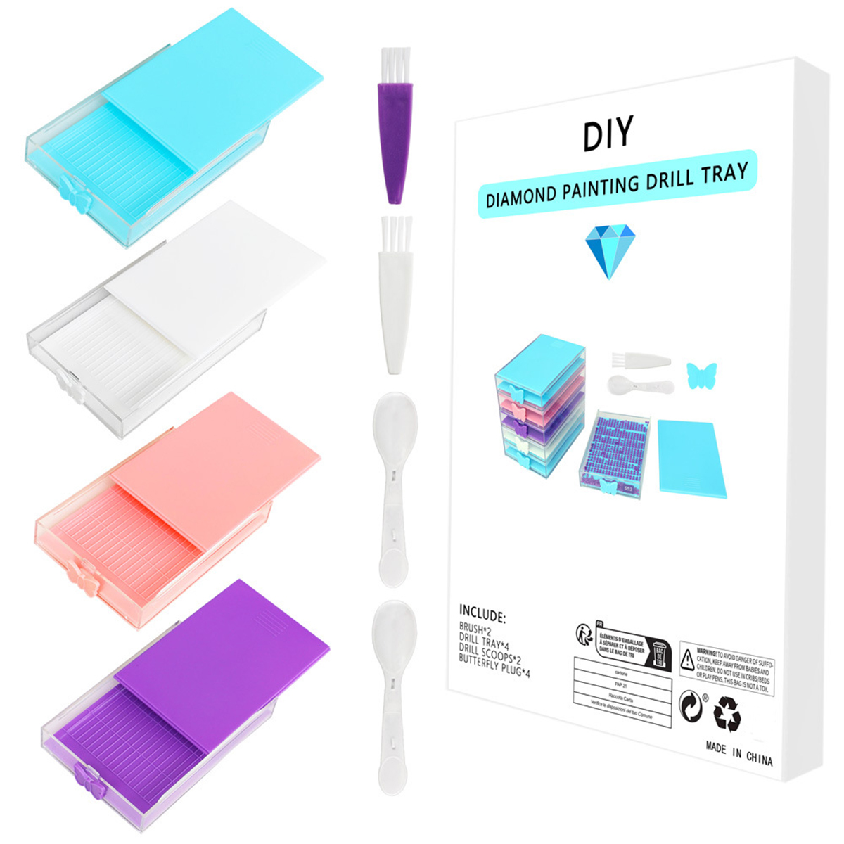 4pcs/Box Diamond Painting Tool - مراجعة Nail Art Painting وسعره