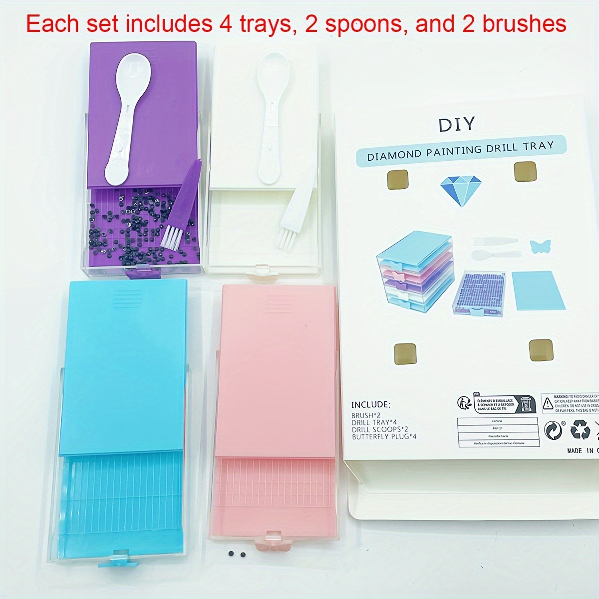 4pcs/Box Diamond Painting Tool - مراجعة Nail Art Painting وسعره