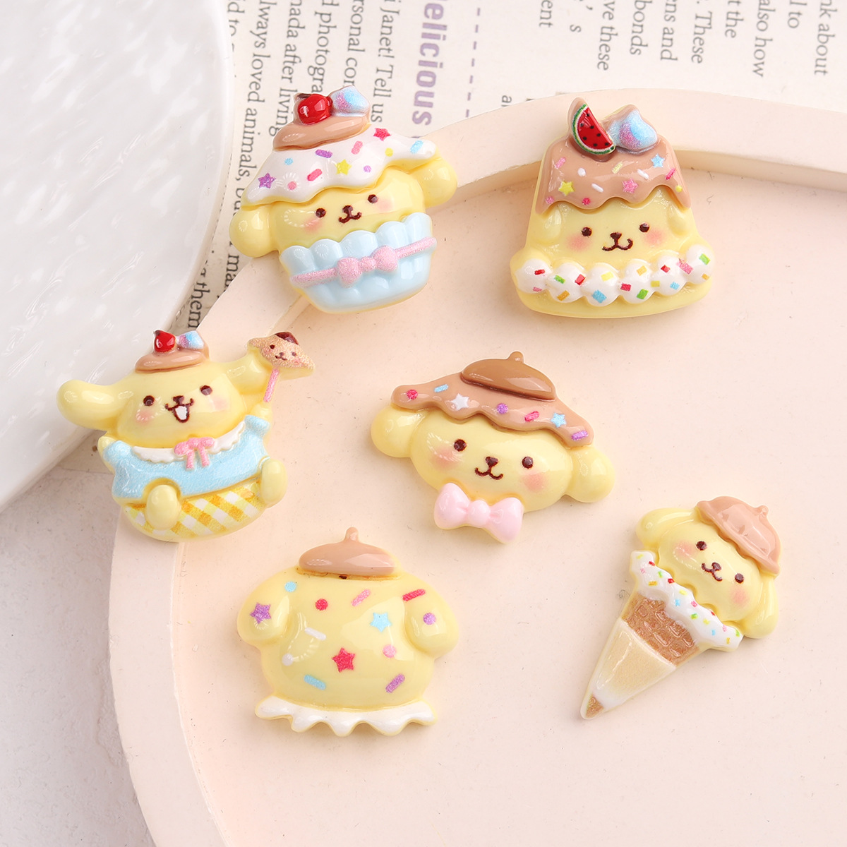 10Pcs New Kawaii Soft Cute Hat - مراجعة Nail Art Motif وسعره