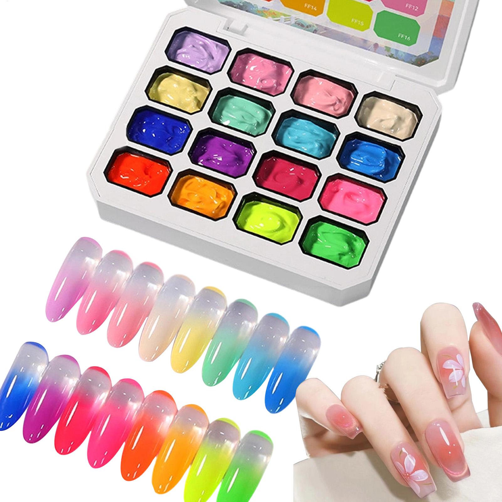 Gel Nail Polish Set 16 Colors  - مراجعة Nail Gel Polish Set وسعره