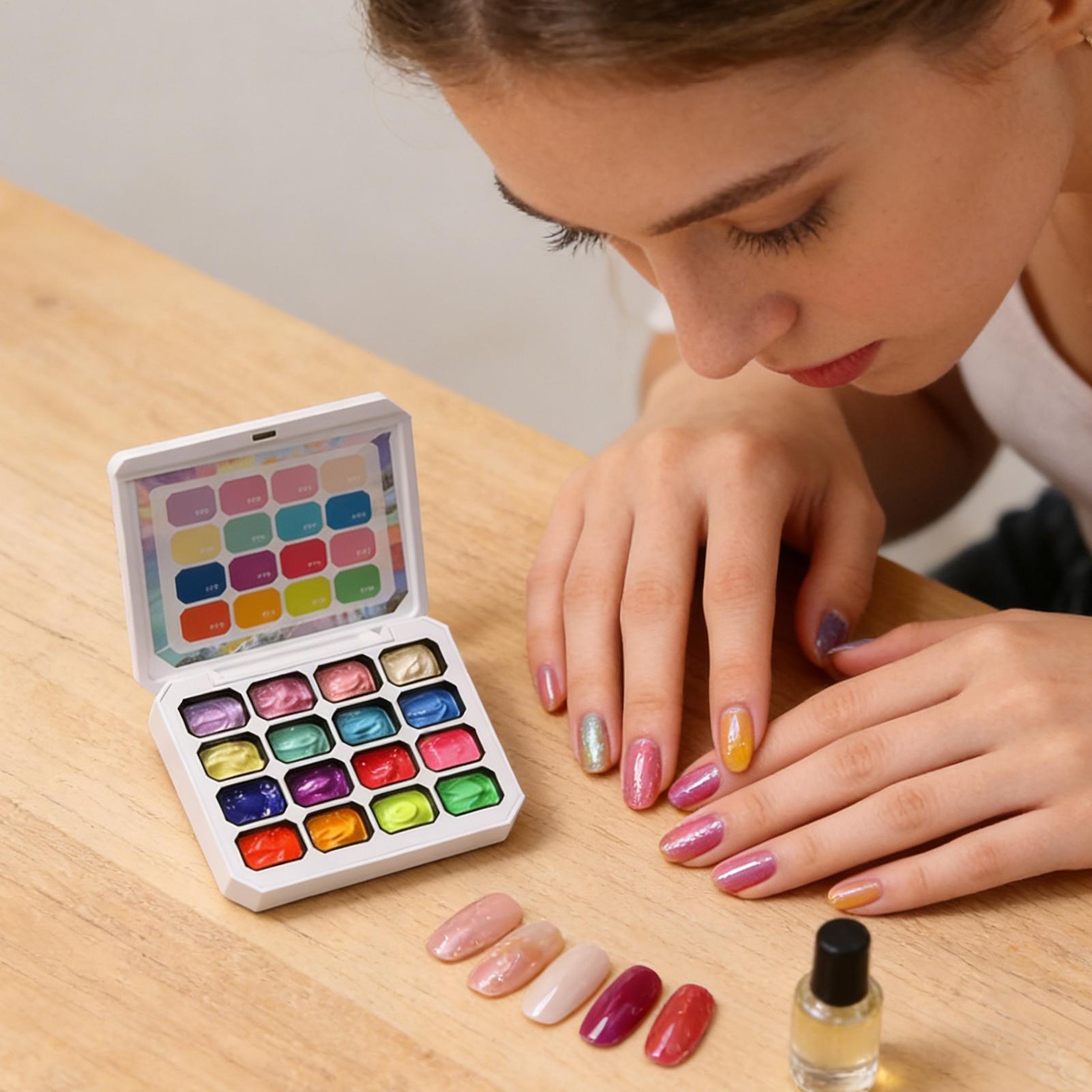Gel Nail Polish Set 16 Colors  - مراجعة Nail Gel Polish Set وسعره
