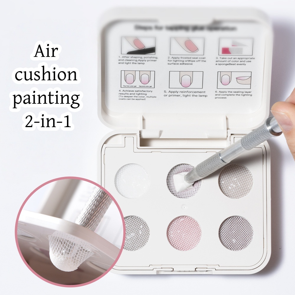 6 Colors Air Cushion Patting G - مراجعة Nail Gel Polish Set وسعره