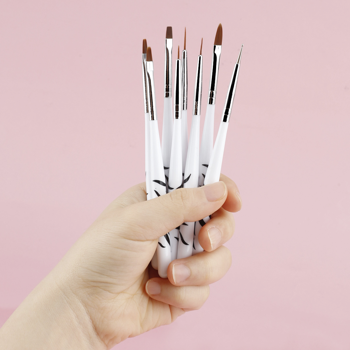 Zebra Handle Nail Brush Set Fo - مراجعة Nail Art Zebra Design وسعره