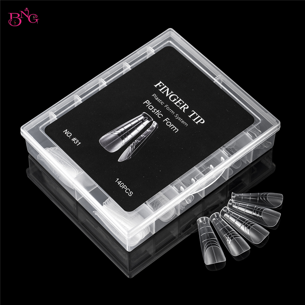 BNG 140PCS Dual Nail Forms for - مراجعة Nail Art Oval وسعره