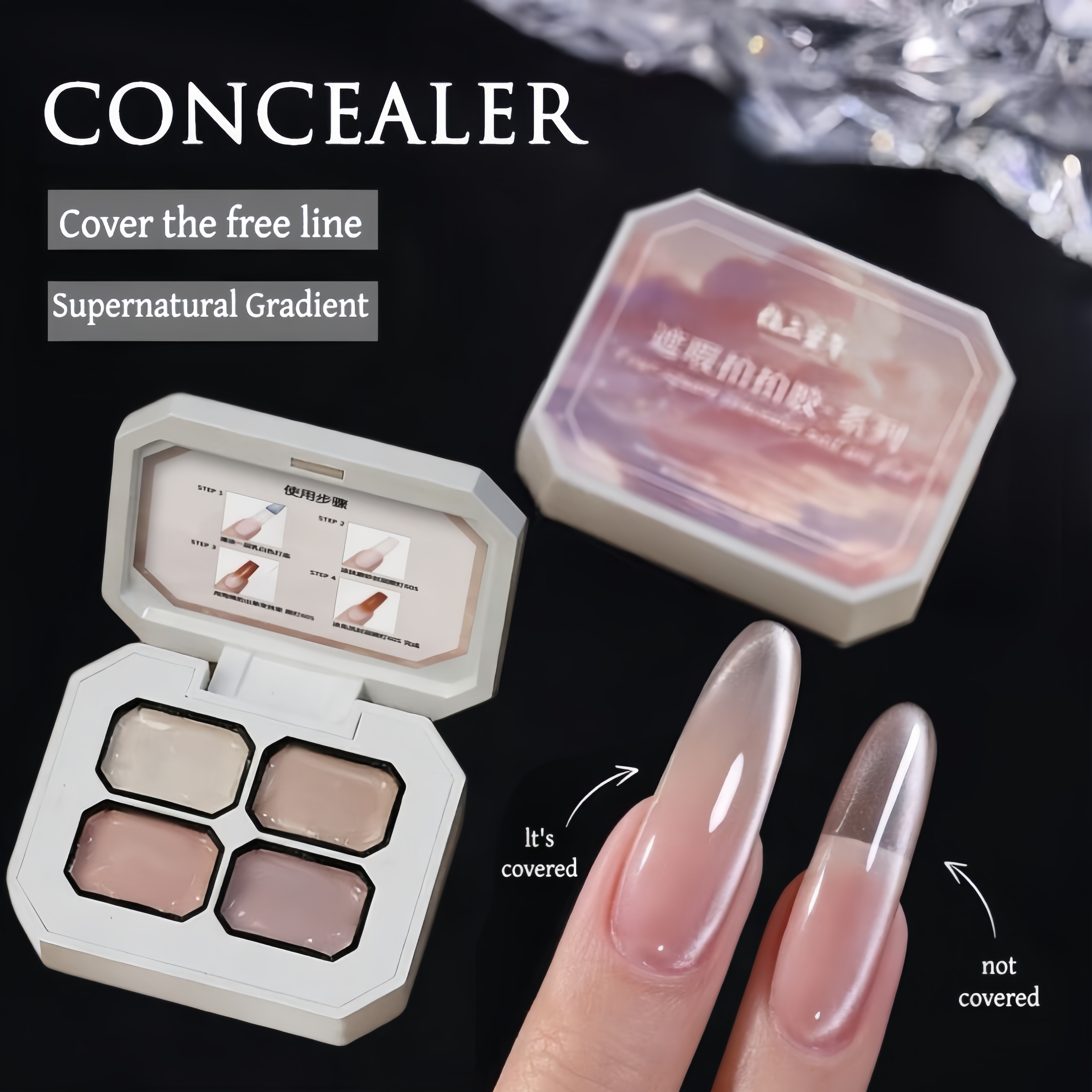 4 Colors concealer polular nud - مراجعة Nail Art Painting وسعره