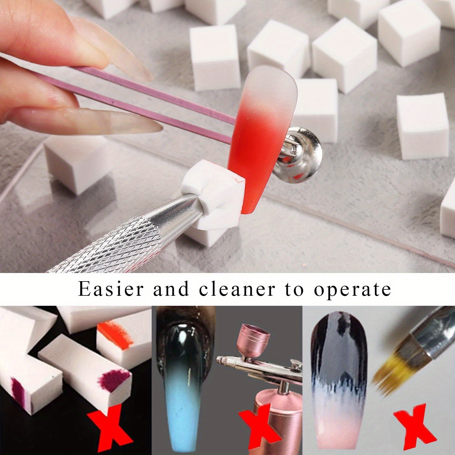 1/50/100Pcs Square Nail Art Sp - مراجعة Nail Gel Polish Set وسعره