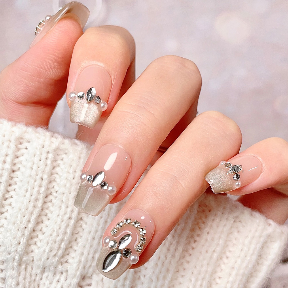 10pcs Short Trapezoid Handmade - مراجعة Nail Art Queen وسعره