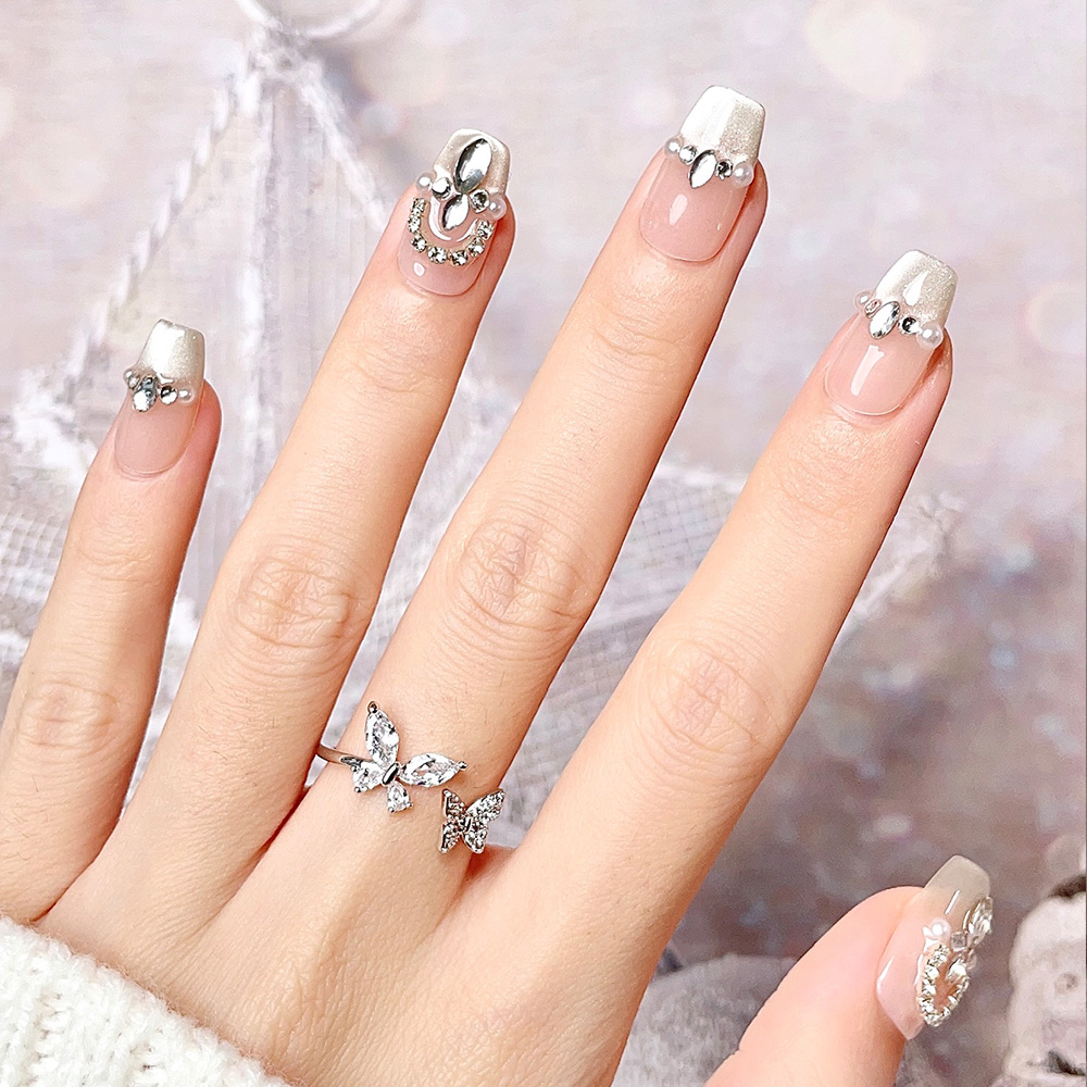 10pcs Short Trapezoid Handmade - مراجعة Nail Art Queen وسعره