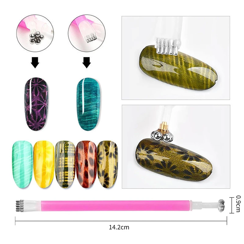 Multi Style Cat Eye Nail Magne - مراجعة Nail Gel Polish Set وسعره