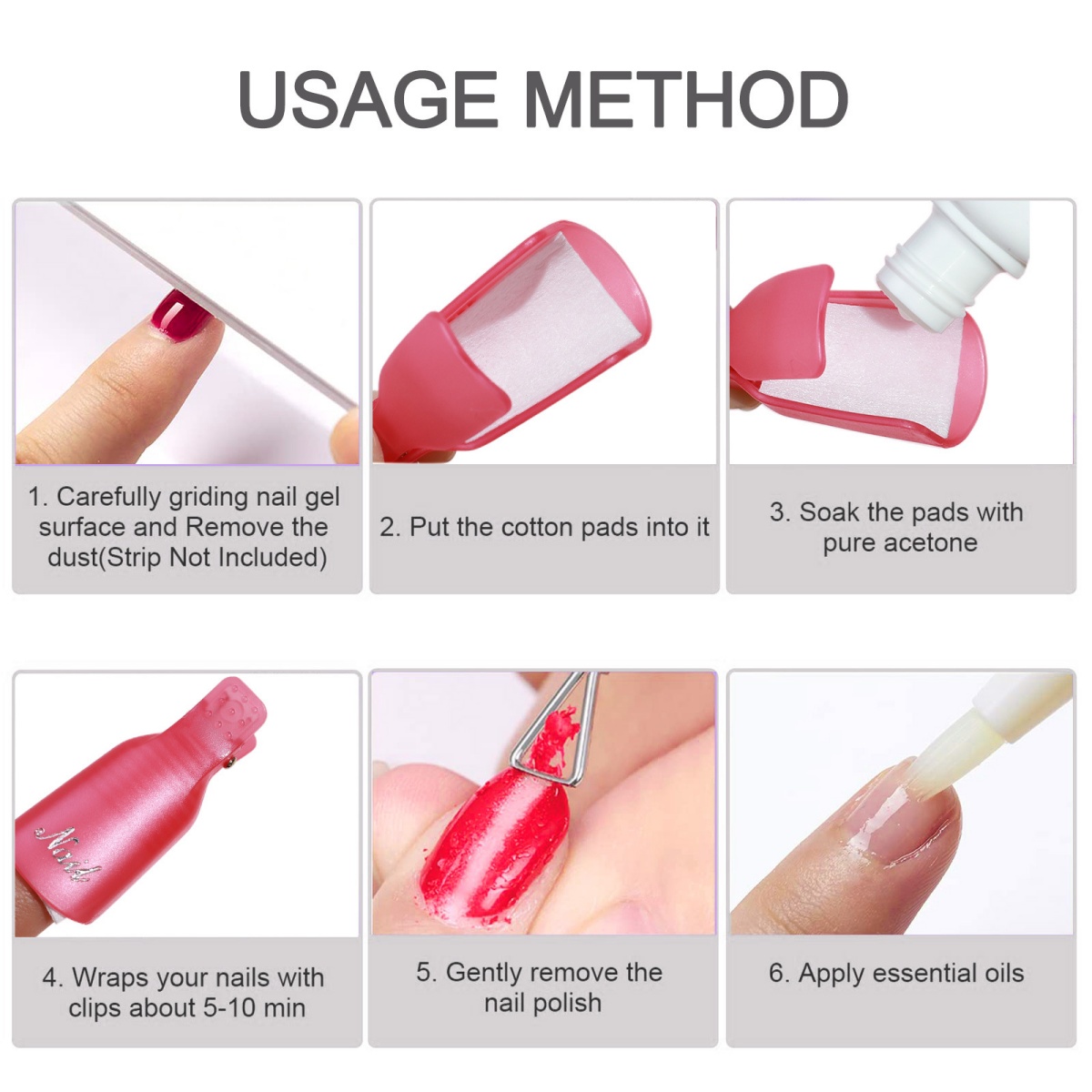 10 pieces Nail Polish Remover  - مراجعة Nail Art Remove وسعره