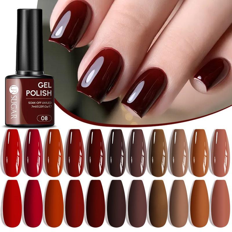 UR SUGAR 7ml Cherry Red Series - مراجعة Nail Art Red Wine وسعره