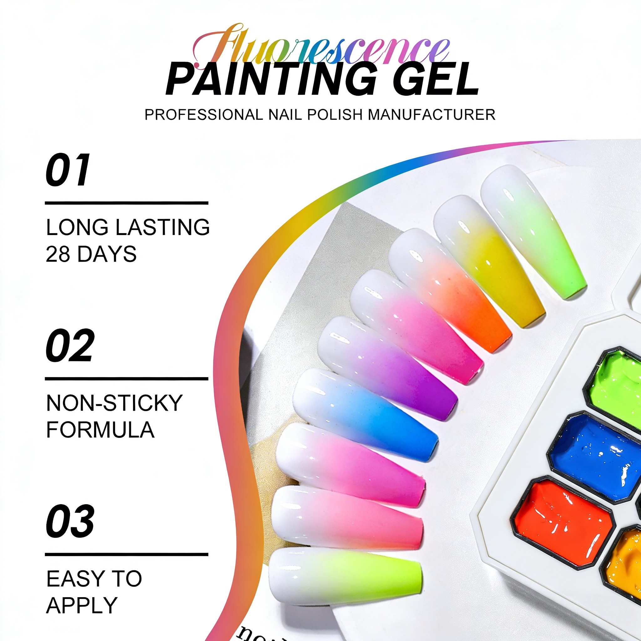 9-color solid nail polish ，pat - مراجعة Nail Art Painting وسعره