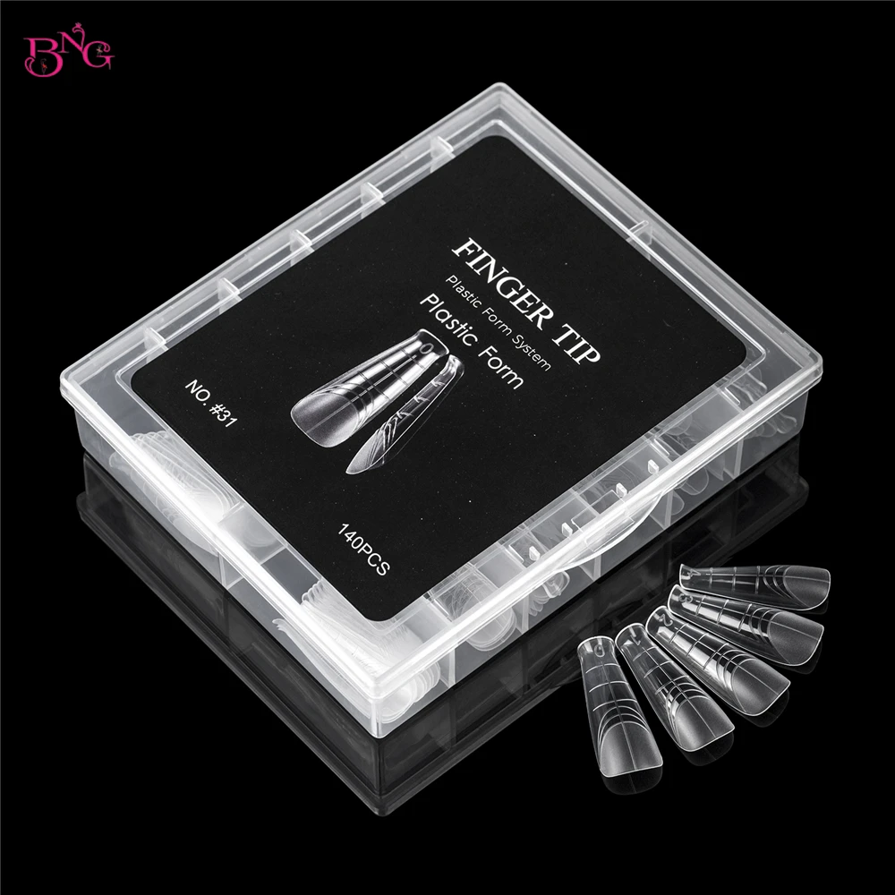 BNG 140PCS Dual Nail Forms for - مراجعة Nail Art Oval وسعره