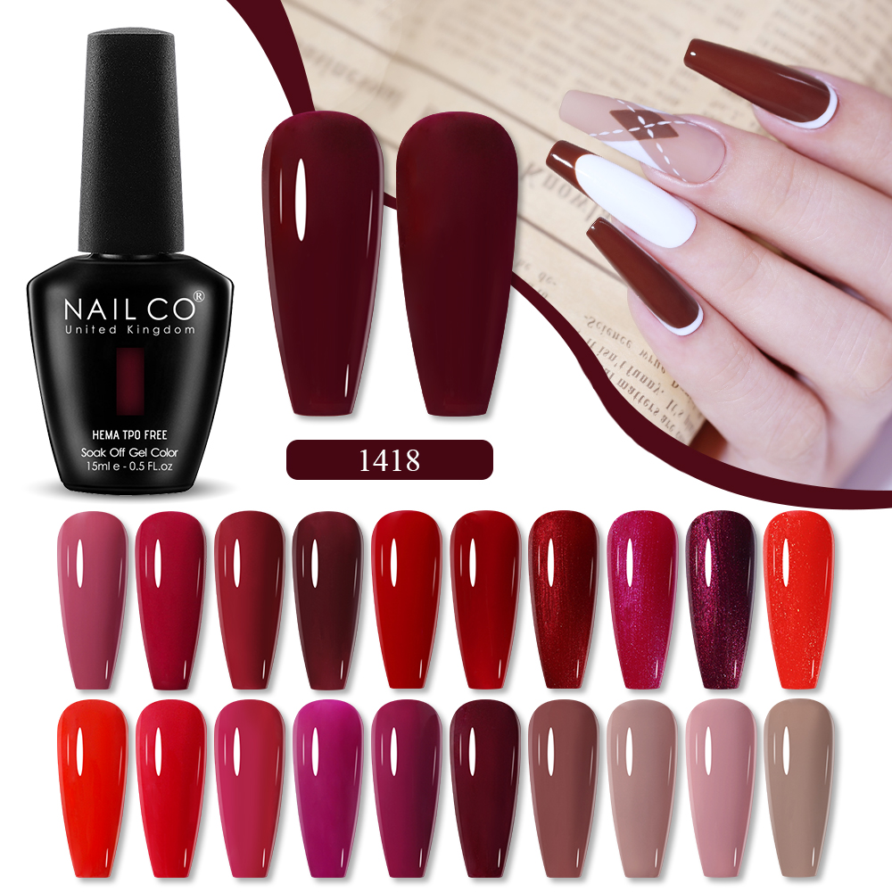 NAILCO 15ml Wine Red Color Ser - مراجعة Nail Art Red Wine وسعره