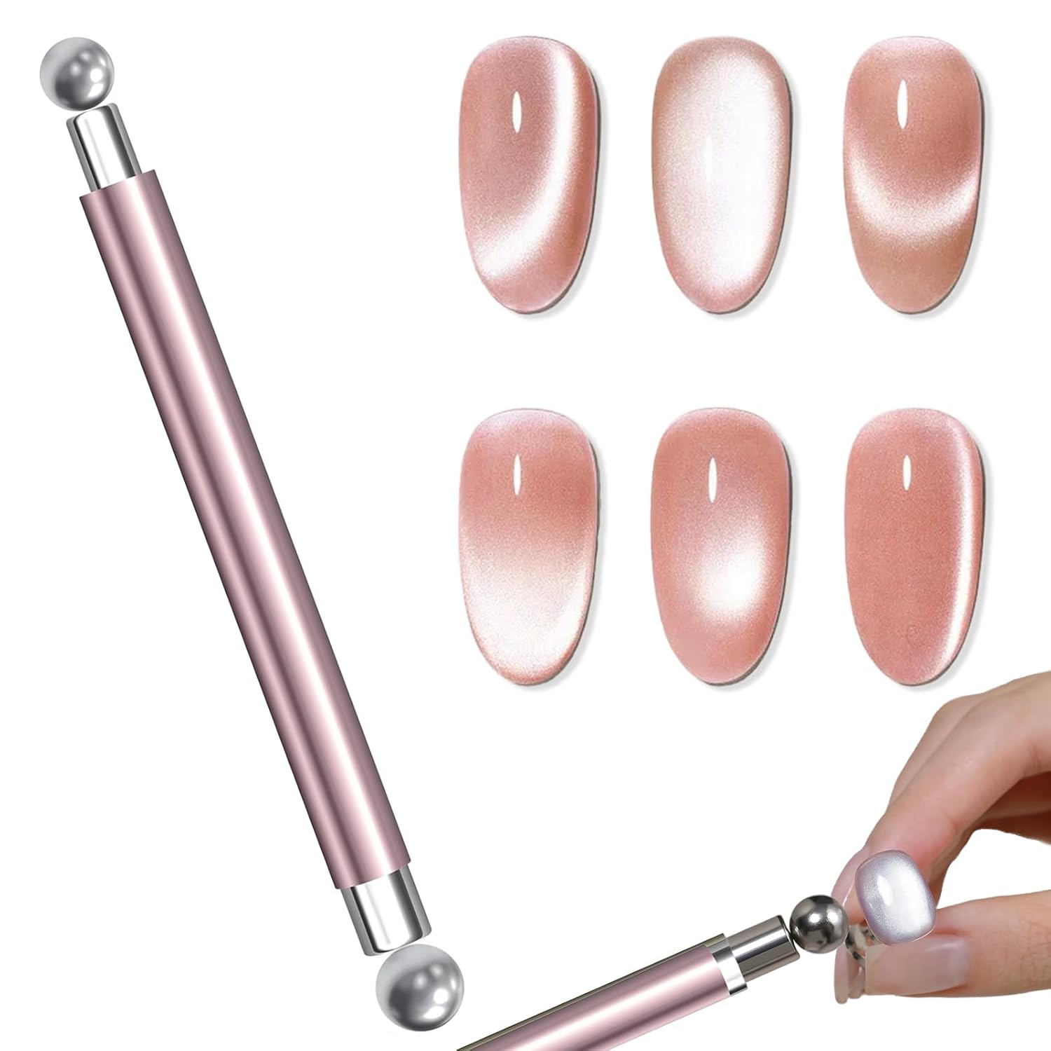 Cat Eye Magnetic Ball With Nai - مراجعة Nail Gel Polish Set وسعره