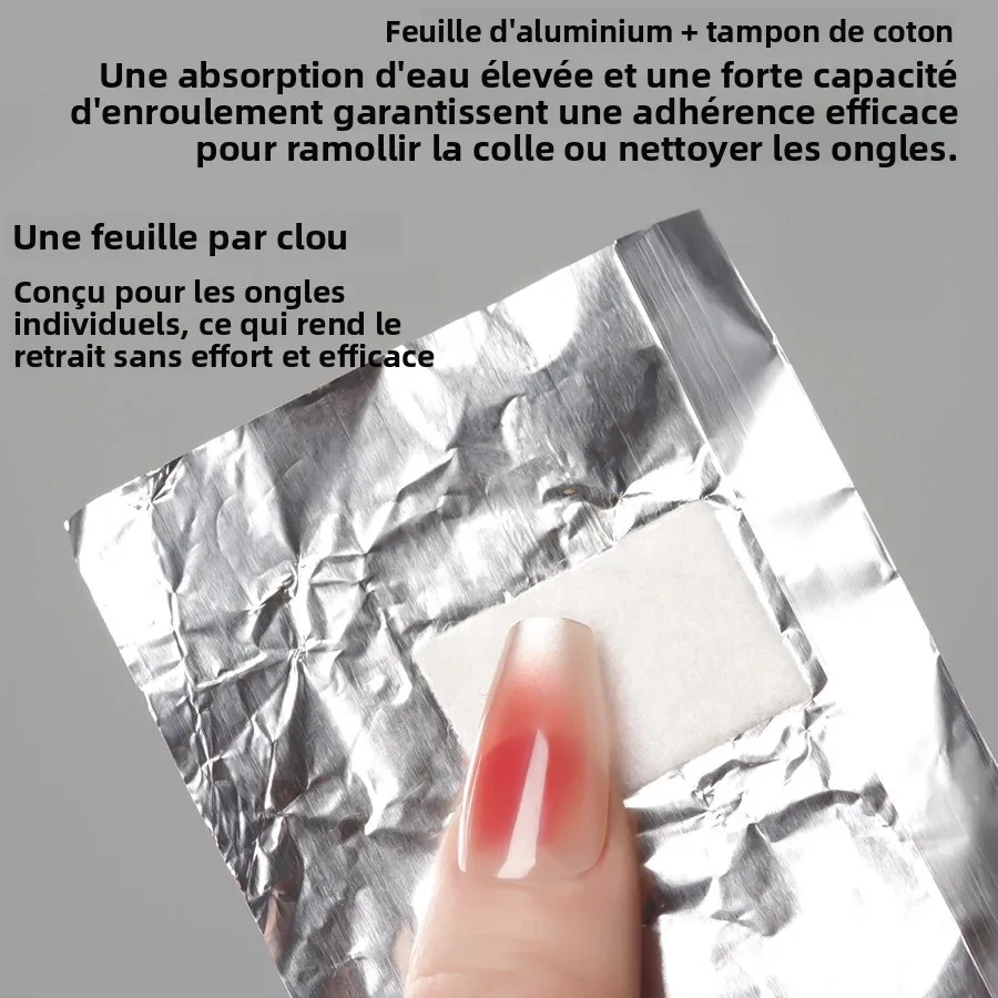100Pcs Bag Aluminium Foil Nail - مراجعة Nail Art Remove وسعره
