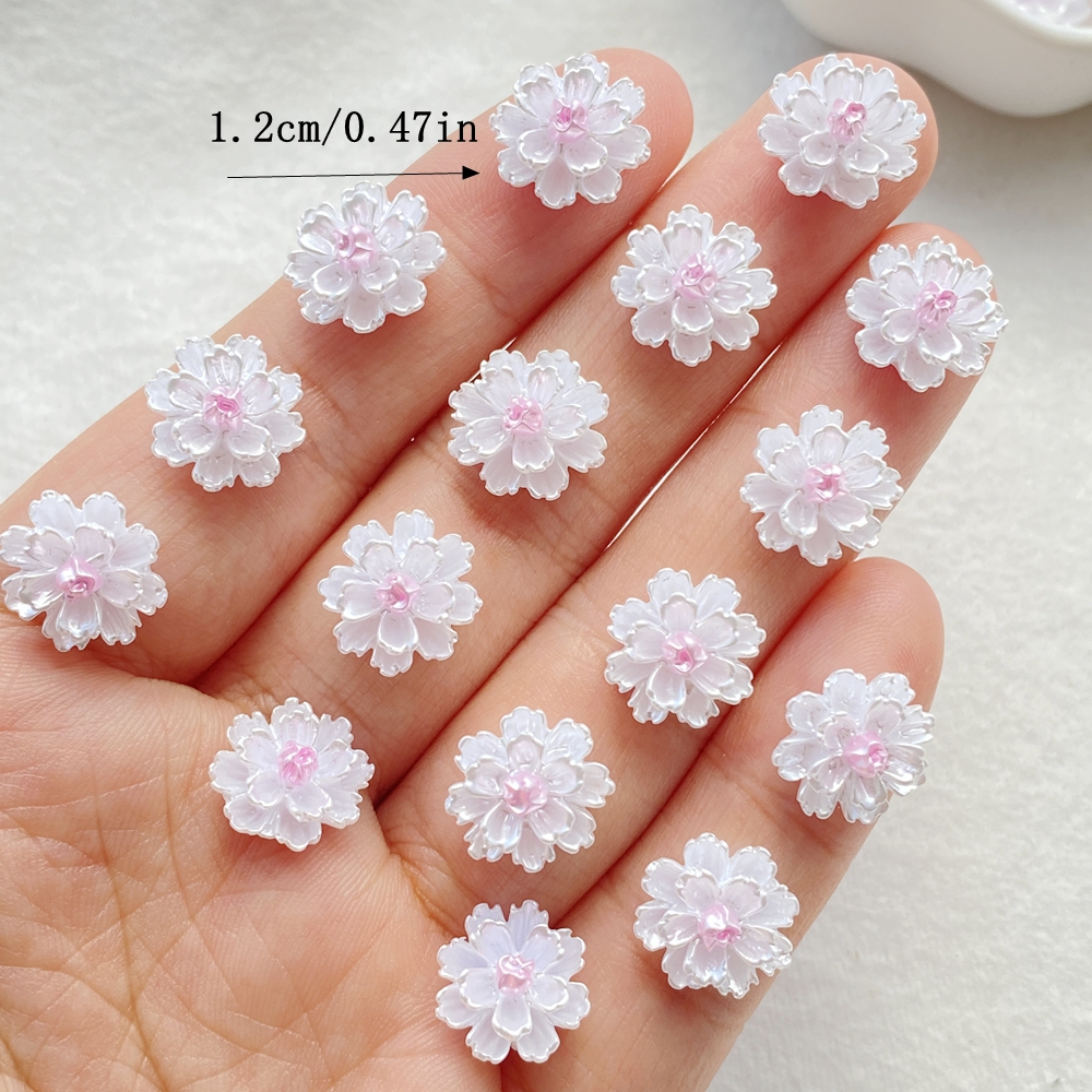 50Pcs Cute Mini Cartoon Flower - مراجعة Nail Art Motif وسعره