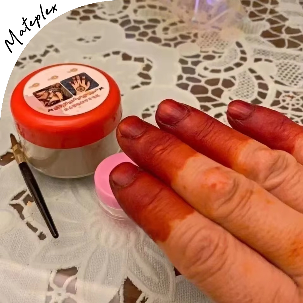 20g Natural Plant Henna Nail D - مراجعة Nail Art Red Wine وسعره