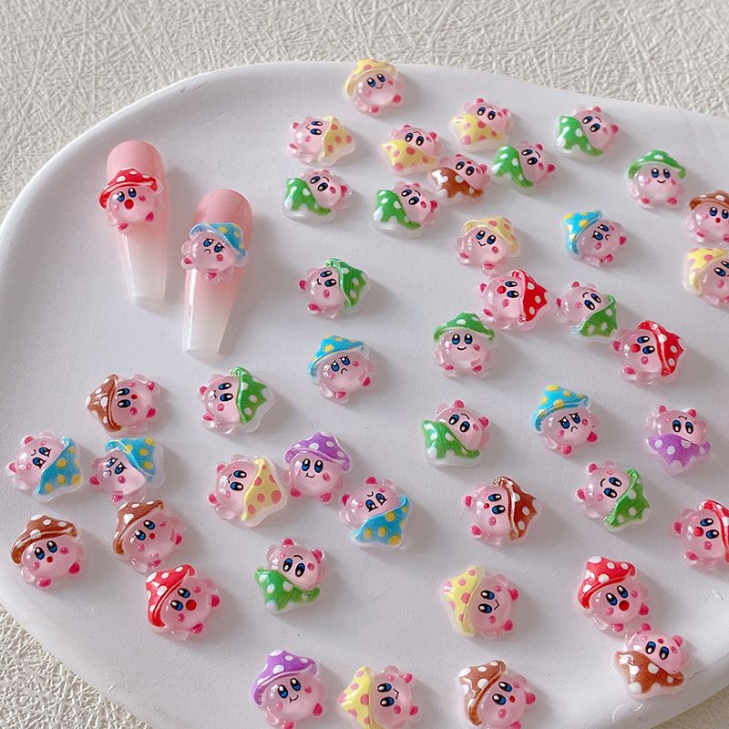 2/10/20pcs Kirby Nail Charms 3 - مراجعة Nail Art Motif وسعره
