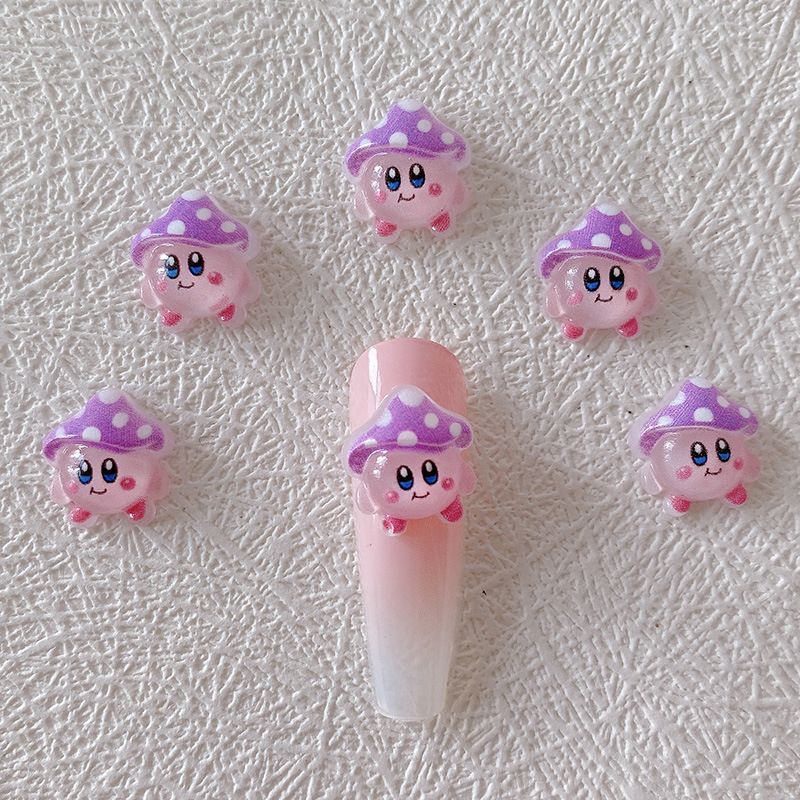 2/10/20pcs Kirby Nail Charms 3 - مراجعة Nail Art Motif وسعره