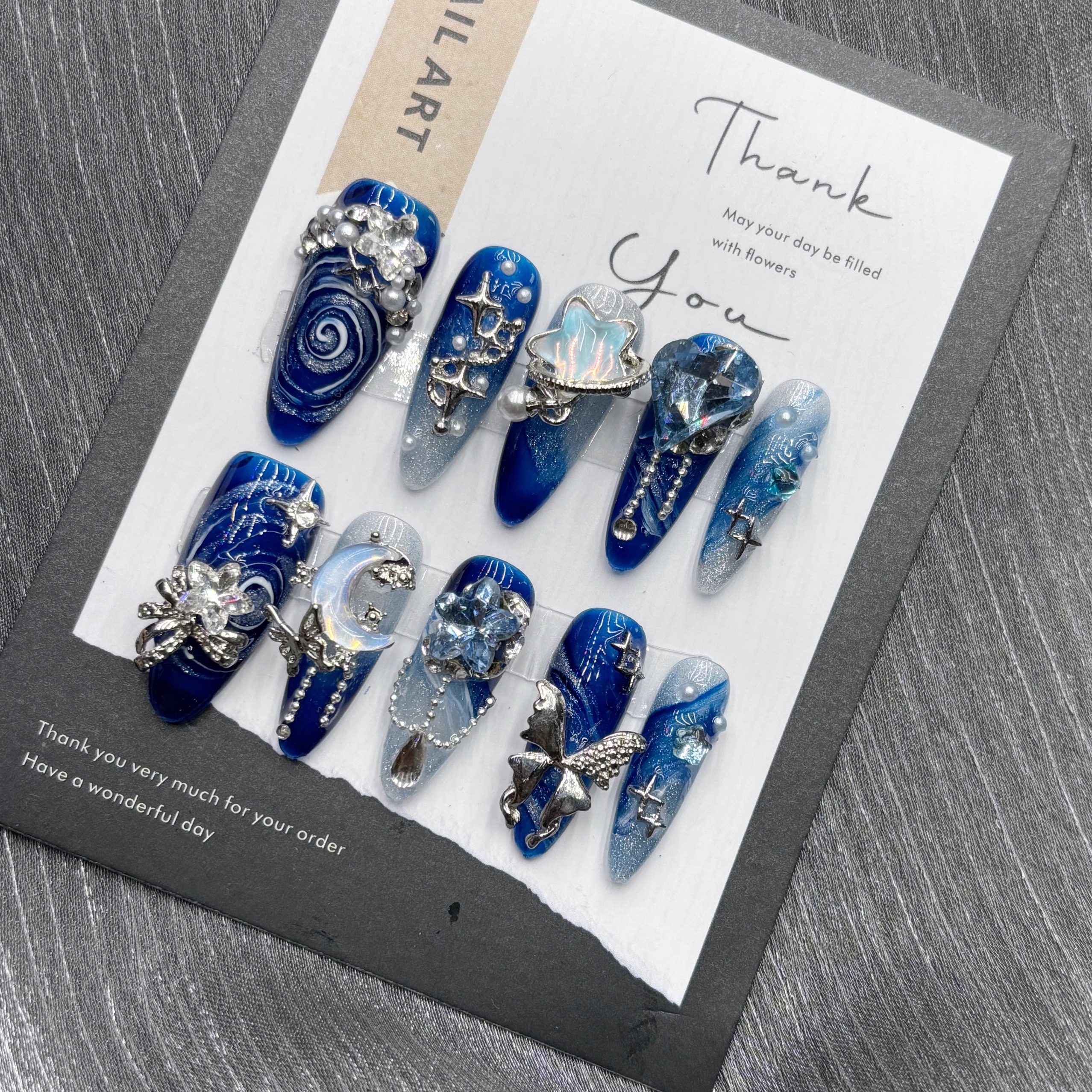 10Pcs High Quality Handmade Pr - مراجعة Nail Art Queen وسعره