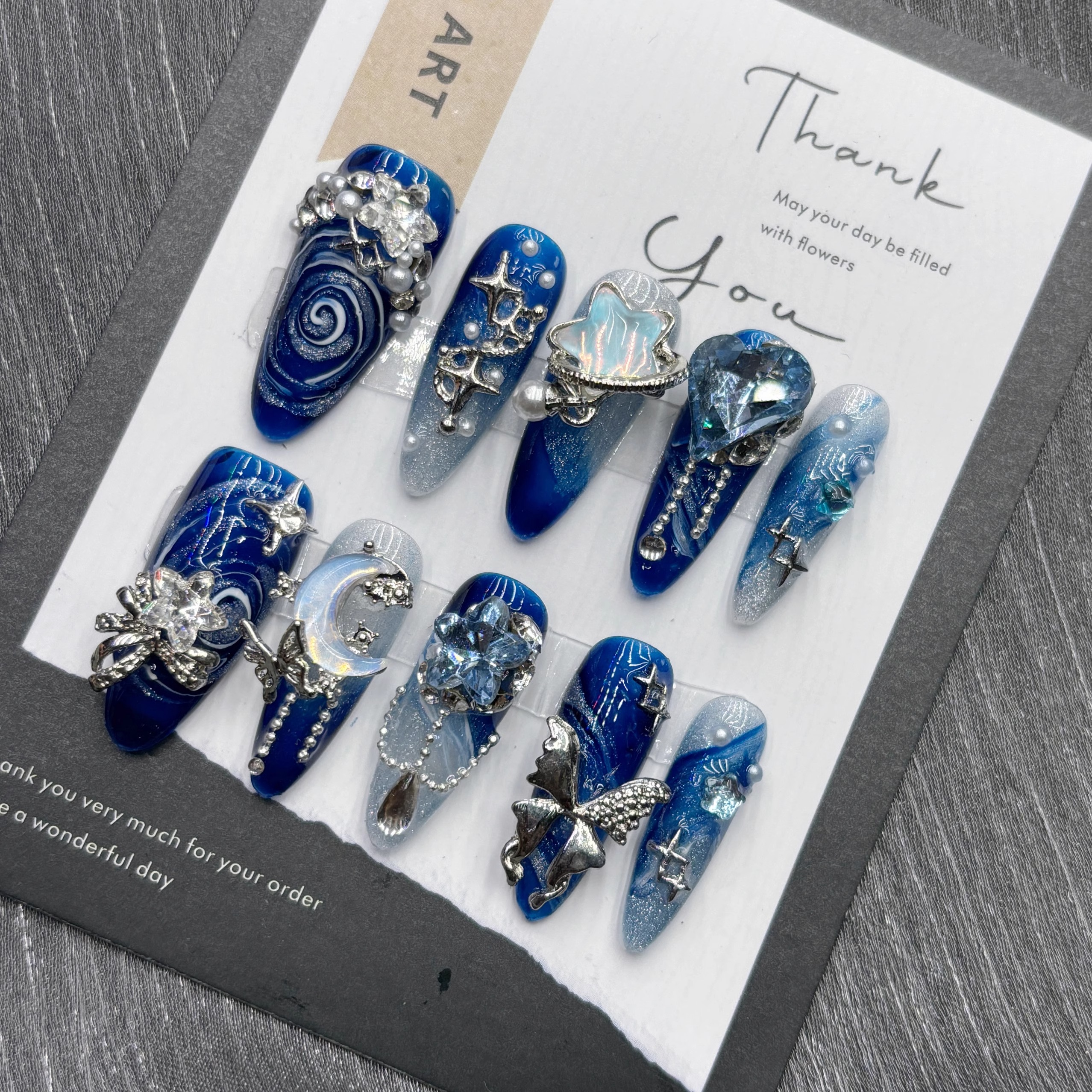 10Pcs High Quality Handmade Pr - مراجعة Nail Art Queen وسعره