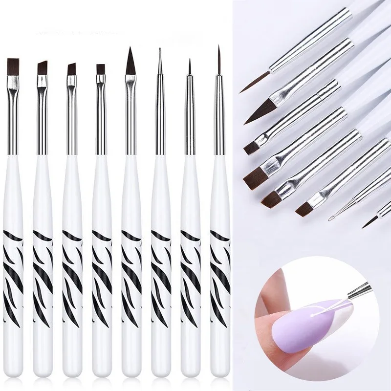 Nail Art Brush Ombre Brushes U - مراجعة Nail Gel Polish Set وسعره