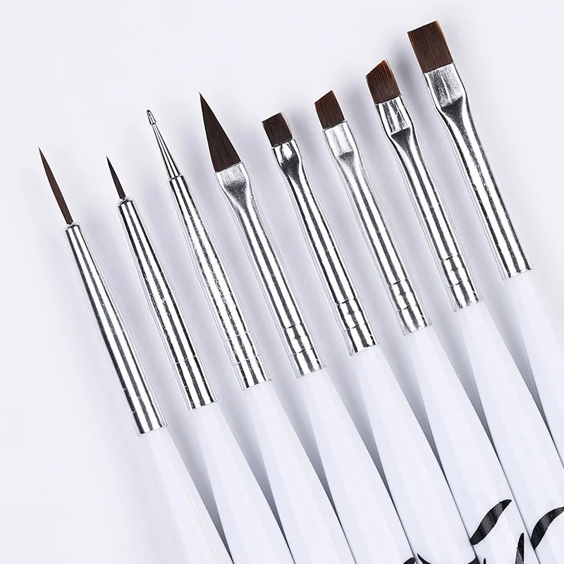 Nail Art Brush Ombre Brushes U - مراجعة Nail Gel Polish Set وسعره