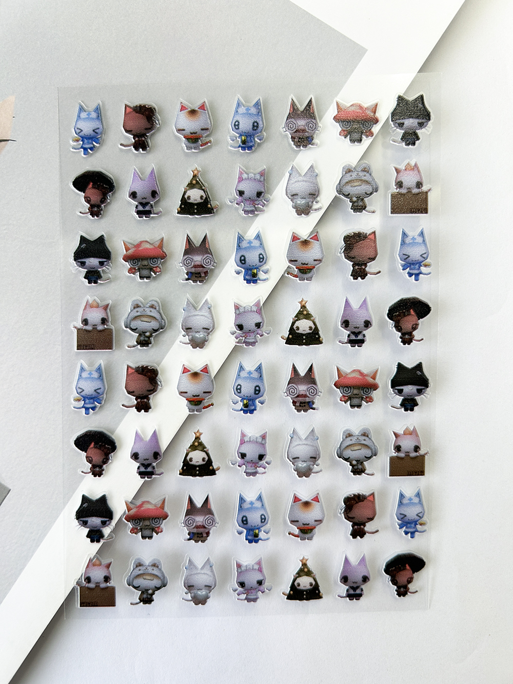 Pvc Mini Kawaii Cat Waterproof - مراجعة Nail Art Motif وسعره